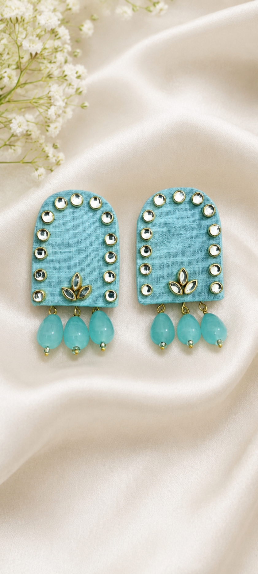 Fabric earings