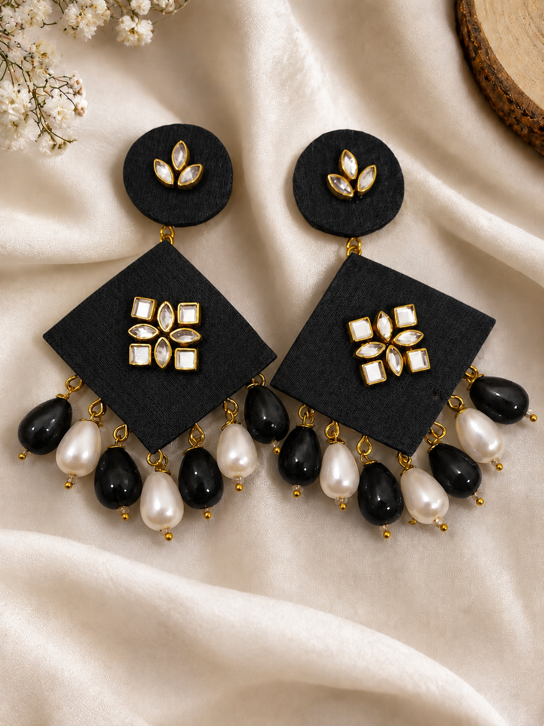 Fabric earings