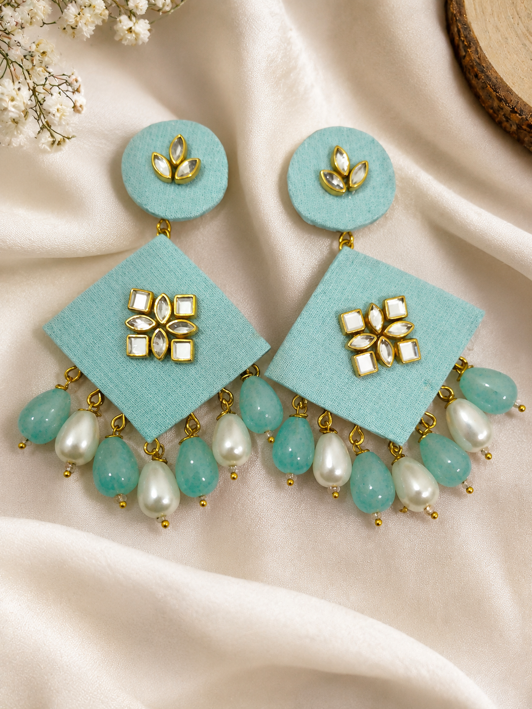 Fabric earings
