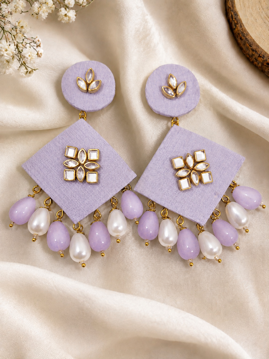 Fabric earings
