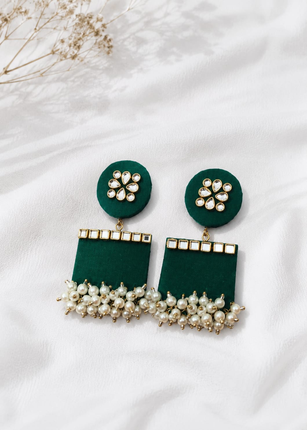 Fabric earings
